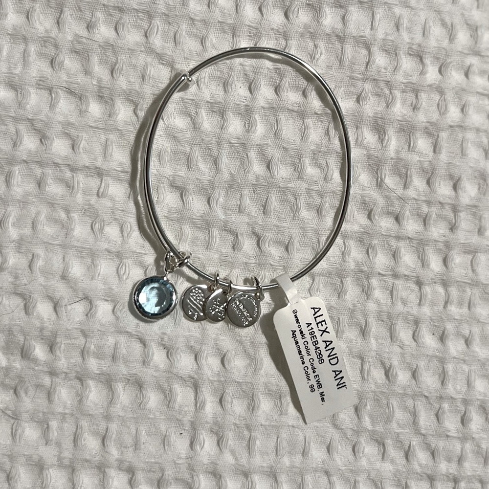 Alex and Ani March Birthstone Bracelet